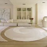 Picture of clean white rug in a clean white room